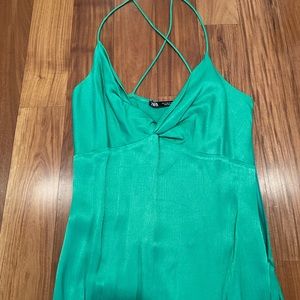 Green Zara dress!